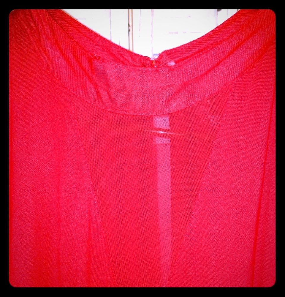 A Dark Red Sexy Dress!